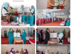 Ny.Novra Wenti Monadi Lantik Pengurus TP PKK, Posyandu & Bunda PAUD Kecamatan, Perkuat Sinergi Pembangunan Keluarga.