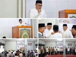 Semakin Merakyat, “Wako Alfin Bersama Rombongan Gelar Safari Jum’at di Masjid Tawakkal Dusun Jembatan Dua”.