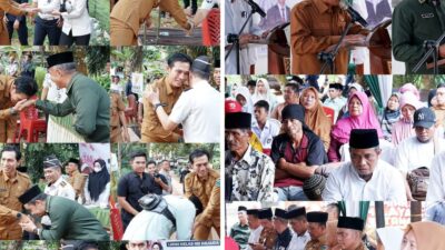 “Yusroh Warga Simpang Terusan Terima Rumah Layak Huni Baznas Yang Diserahkan Oleh Bupati M Fadhil Arief”.