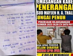 Menagih Janji Pelaksana RS A Thalib Tahun 2025, Sisa Upah Untuk Pemasangan Kabel Listerik Senilai 10 juta Lebih Belum Lunas.