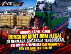 Modus Kapal Kurir Bongkar Muat BBM Ilegal di Dermaga Singaraja Terbongkar, GTI Tuntut APH Periksa Ical Mawuntu dan KM Jaya Sentosa.89