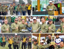 Semarak HUT TNI ke-81, “Kodim 0417 Gelar Olahraga Bersama Pemkot & Pemkab serta Forkopimda Daerah Serumpun”.
