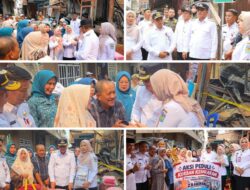 Wako Alfin Bersama Ny Sri Kartini Alfin Sambangi & Serahkan Bantuan Korban Kebakaran Pasar Baru, Kota Sungai Penuh.