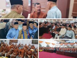 Wawako Azhar Bersama Sejumlah Kepala Daerah Hadiri Rapat Paripurna HUT ke-61 Kabupaten Bungo.